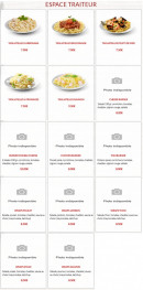 Menu Pizza Di Mario - Espace traiteur