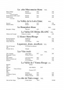 Menu La Table Du Martin Bel Air - la côte maconnaise blanc et vallée de la loire blanc,...