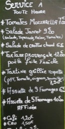 Menu Jannot fromages & vins - Les salades,tartares et assiettes de fromages