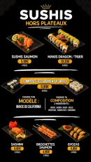 Carte et menu de King Of Thai & Jap à Sens — Sushis Hors plateaux