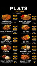 Carte et menu de King Of Thai & Jap à Sens — Plats