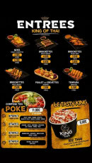 Carte et menu de King Of Thai & Jap à Sens — Entrees