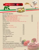 Menu Restauran De Vieux Pont - Les desserts