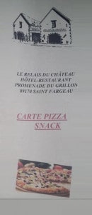 Menu Le Relais du Château - Carte et menu Le Relais du Château Saint Fargeau