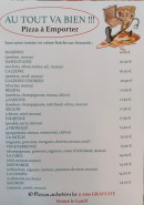 Carte et menu de Au tout va bien à Egriselles le Bocage — La carte