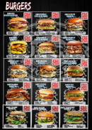 Menu Amis burger house - Les burgers