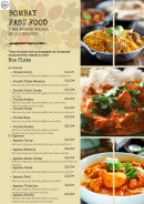 Menu Bombay - Les plats