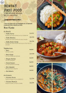 Menu Bombay - Les plats (suite)