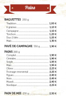 Menu Jules & John - Les paninis