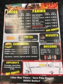 Menu K40 - Tacos, panini, frites,......