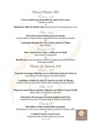 Menu Les capucines - Les menus