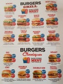 Menu Texas grill - Burgers