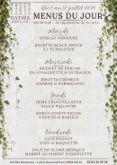 Carte et menu de Datira Café à Delle — Exemple de menu du jour