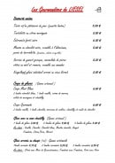 Menu Mémé Liesel - Les Gourmandises