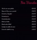 Menu Aux Trois Bonheurs - Viandes