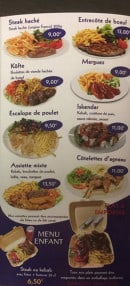 Menu L'Antalya - Assiettes et menu enfant 