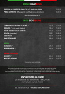 Menu Pizza Goupil - Menu enfant et boissons