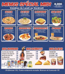 Menu Delicia pizza - Les menus, desserts et boissons,...