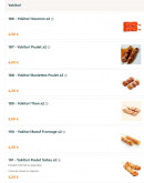Menu Sushi So - Les yakitoris