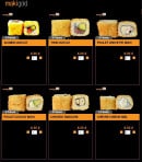 Menu Sushi Story - Les Makis Gold