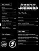 Menu Les Brochettes - Les entrées, viandes et plats, ...