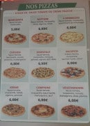 Menu Rinad Food - Les pizzas