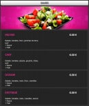 Menu Pizza milano 91 - Les salades
