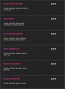 Menu Pizza milano 91 - Les pizzas à base tomate: fruits de mer, roma,...