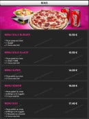 Menu Pizza milano 91 - Les menus
