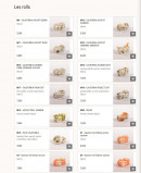 Carte et menu de Oishi Sushi à Villebon sur Yvette — Les rolls