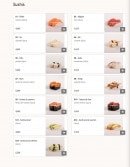 Carte et menu de Oishi Sushi à Villebon sur Yvette — Les sushis