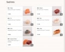 Carte et menu de Oishi Sushi à Villebon sur Yvette — Les sashimis
