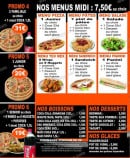 Menu Super Pizza - Les salades, pâtes, tex mex et paninis 