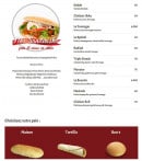 Menu Le Royal - Les sandwiches