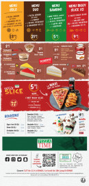 Menu Pizza Time - Les menus, desserts et boisons,...