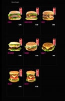 Menu La Cantine - Les burgers