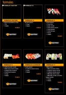 Menu Sushi Story - Les formules