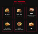 Menu Times Square - Les burgers