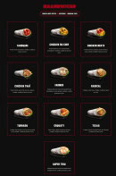 Menu Times Square - Les naandwichs