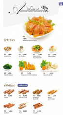 Menu Bao Lin Xuan - Les entrées, yakitori