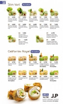 Menu Bao Lin Xuan - Les slim vert, california royal
