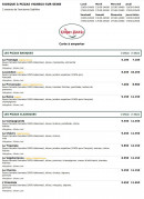 Menu Le Kiosque à Pizzas - Les pizzas