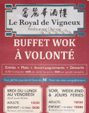 Carte et menu de Le Royal De Vigneux à Vigneux sur Seine — Le buffet