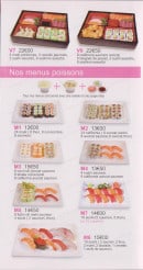 Menu Au Jap Sushi - Les menus poissons