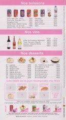 Menu Au Jap Sushi - Les boissons, vins et desserts