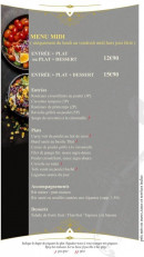Menu Le bistro d'edgard - Menu midi