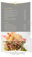 Menu Le bistro d'edgard - Hors d'oeuvre et salades