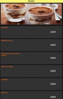 Menu Star Pizza - Desserts