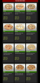 Menu Santa Maria - Les pizzas crèmes