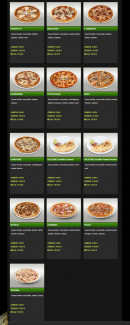 Menu Santa Maria - Les pizzas tomates (suite)